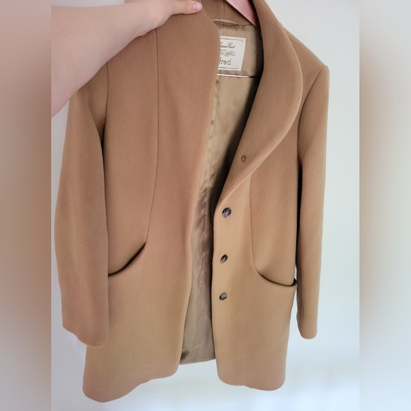 Aritzia Wilfred Cocoon Wool-Cashmere Coat In Camel - Picture 8 of 14